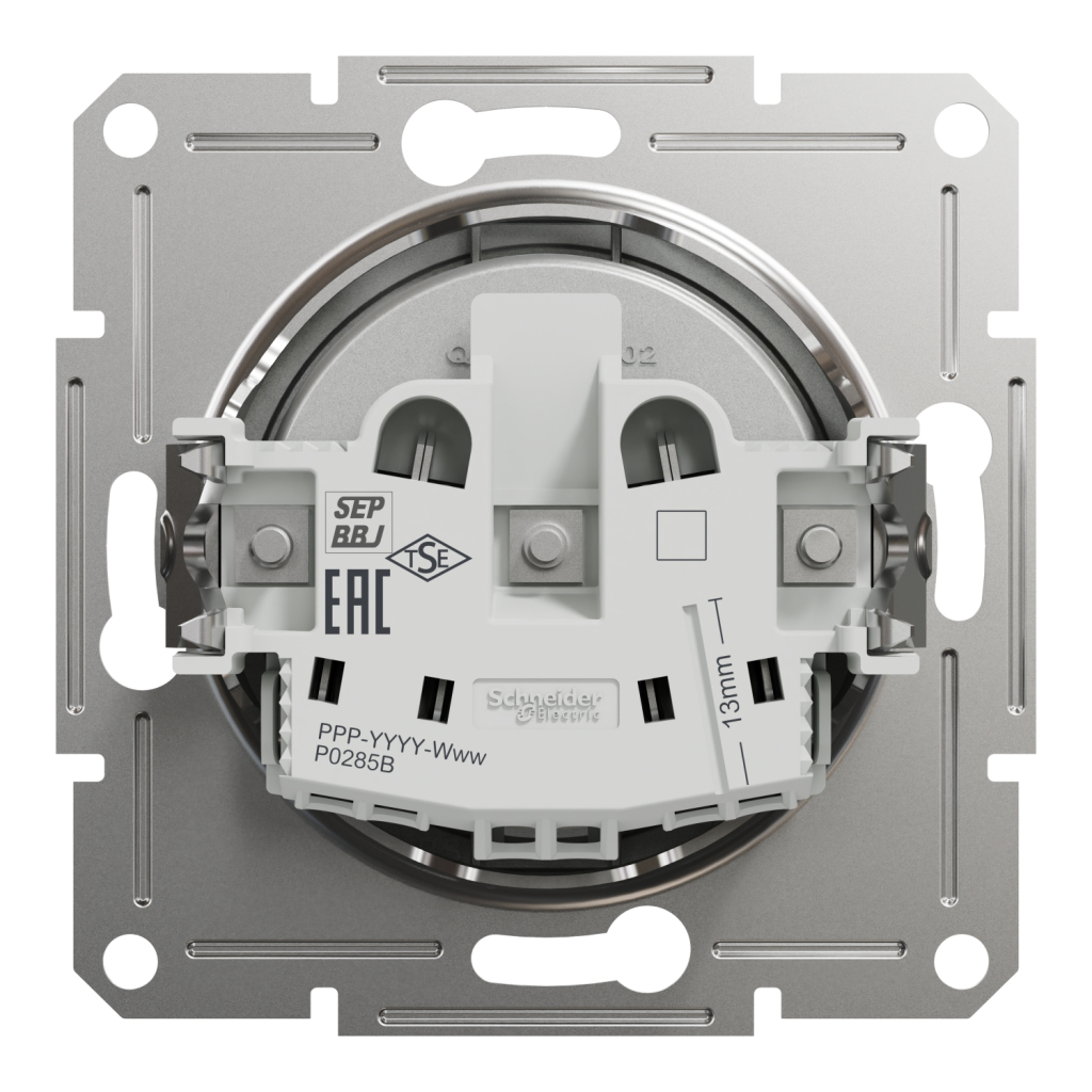 Розетка Schneider Electric ASFORA без заземлення алюм. (EPH3000161) - изображение 8