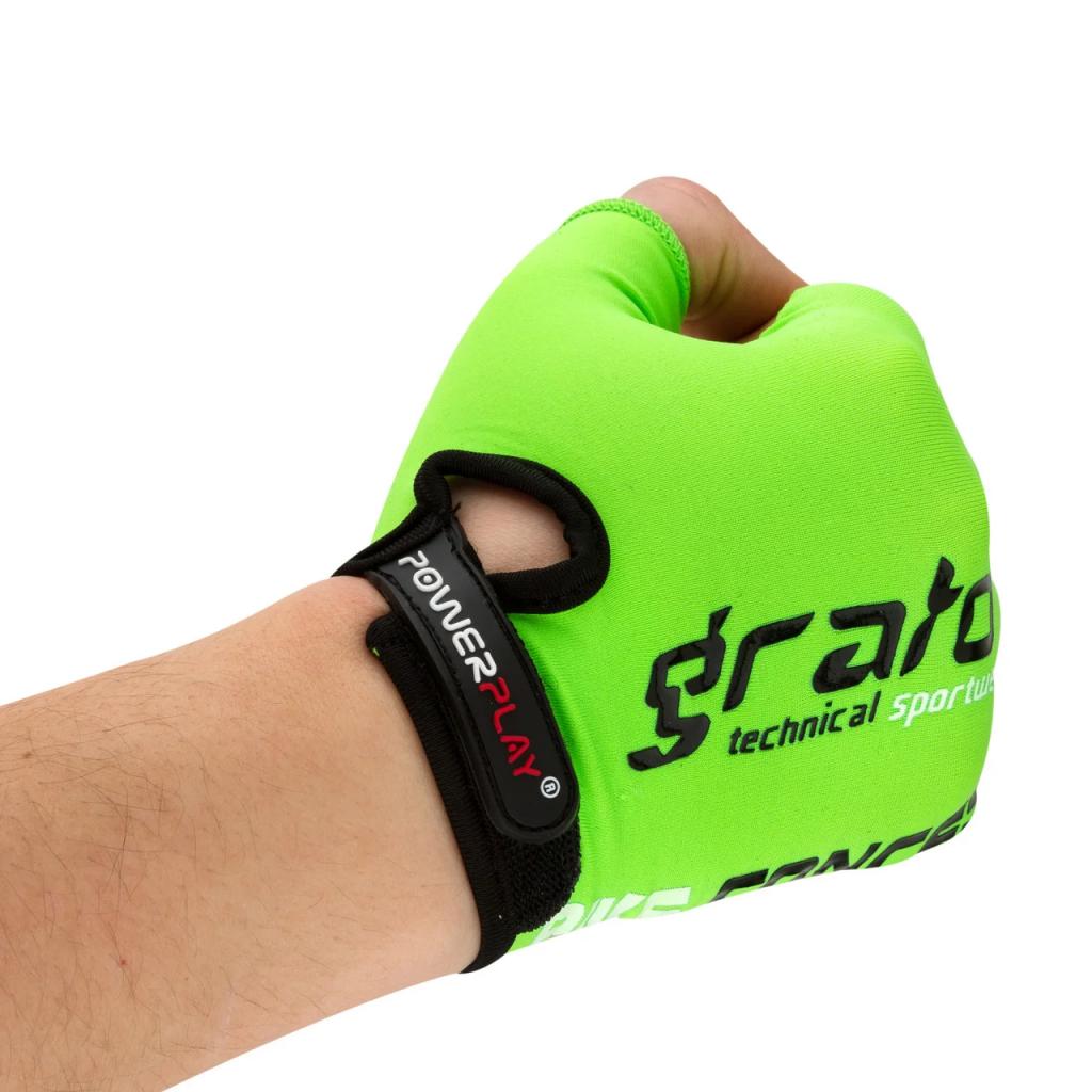 Велорукавиці PowerPlay 5029 Green XL (5029_XL_Green) - зображення 3