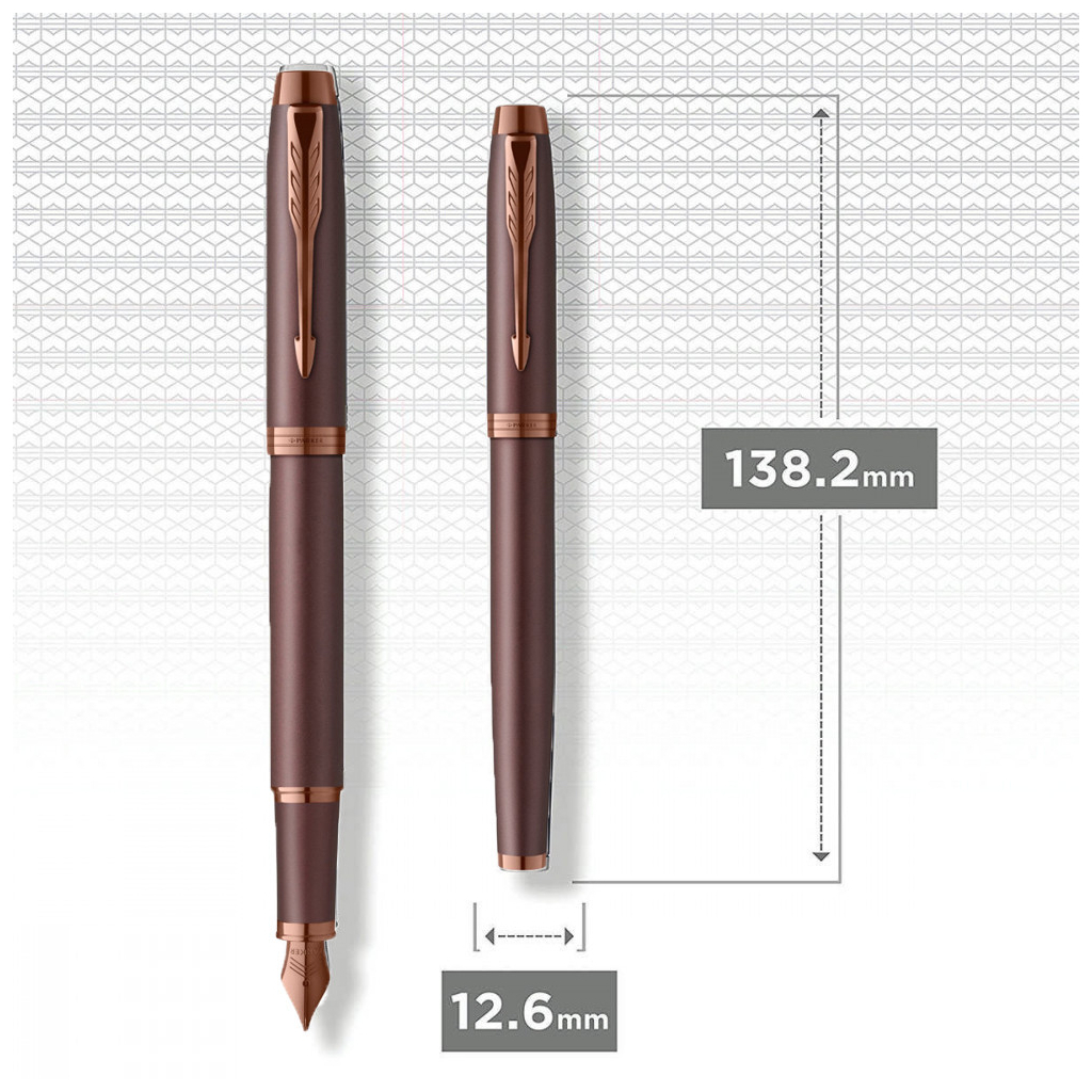 Ручка пір'яна Parker IM 17 Professionals Monochrome Burgundy FP F (28 311) - изображение 5