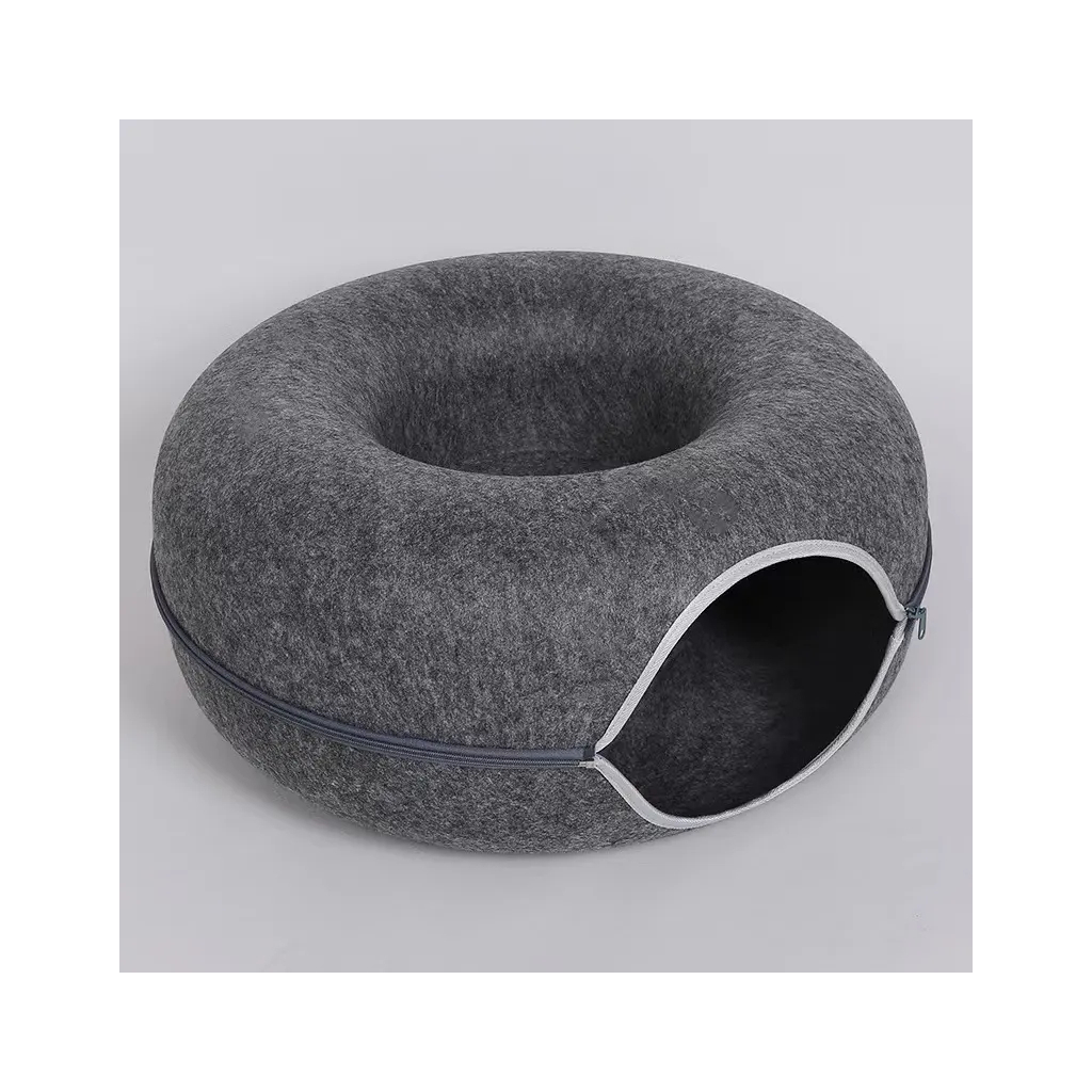 Лежак для тварин Lapka Інтерактивний тунель M сірий (LPK-05-01) - зображення 5