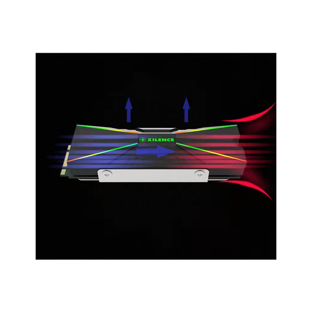 Радіатор охолодження Xilence M2SSD Cooler ARGB M2SSD.B.ARGB (XC401) - зображення 8