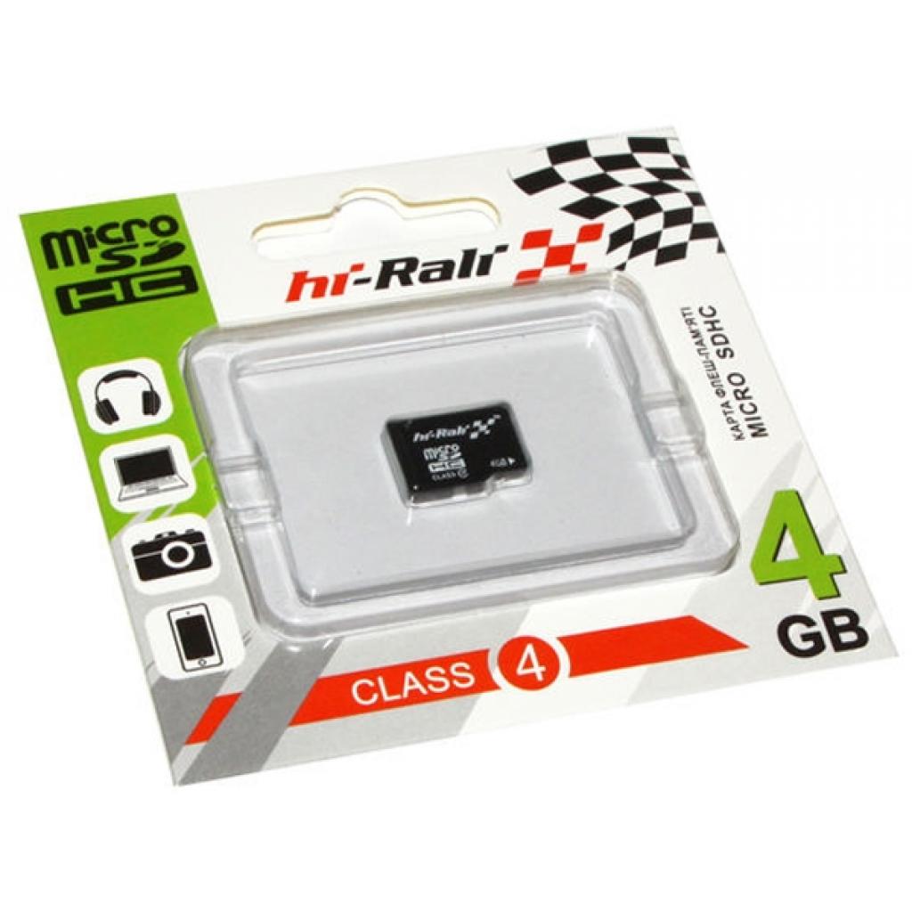 Карта пам'яті Hi-Rali 4GB microSDHC class 4 (HI-4GBSDCL4-00) - зображення 1