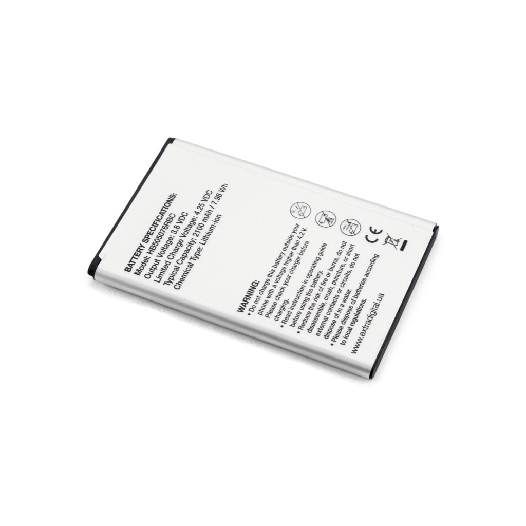 Акумуляторна батарея Extradigital Huawei HB505076RBC 2100 mAh (BMH6435) - зображення 4