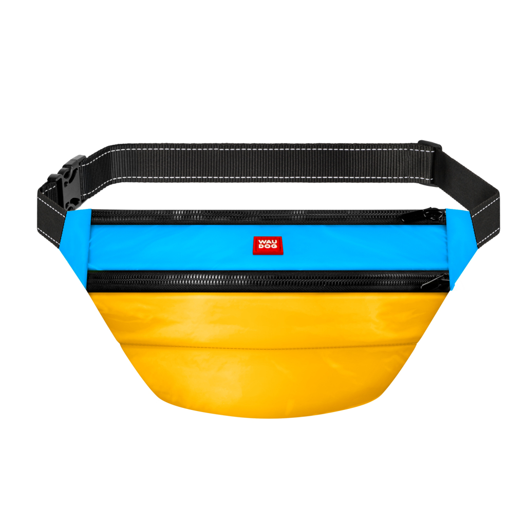 Поясна сумка-бананка для собак WAUDOG Family "Colors of freedom" 33х17х10 см (363-4020) - зображення 1