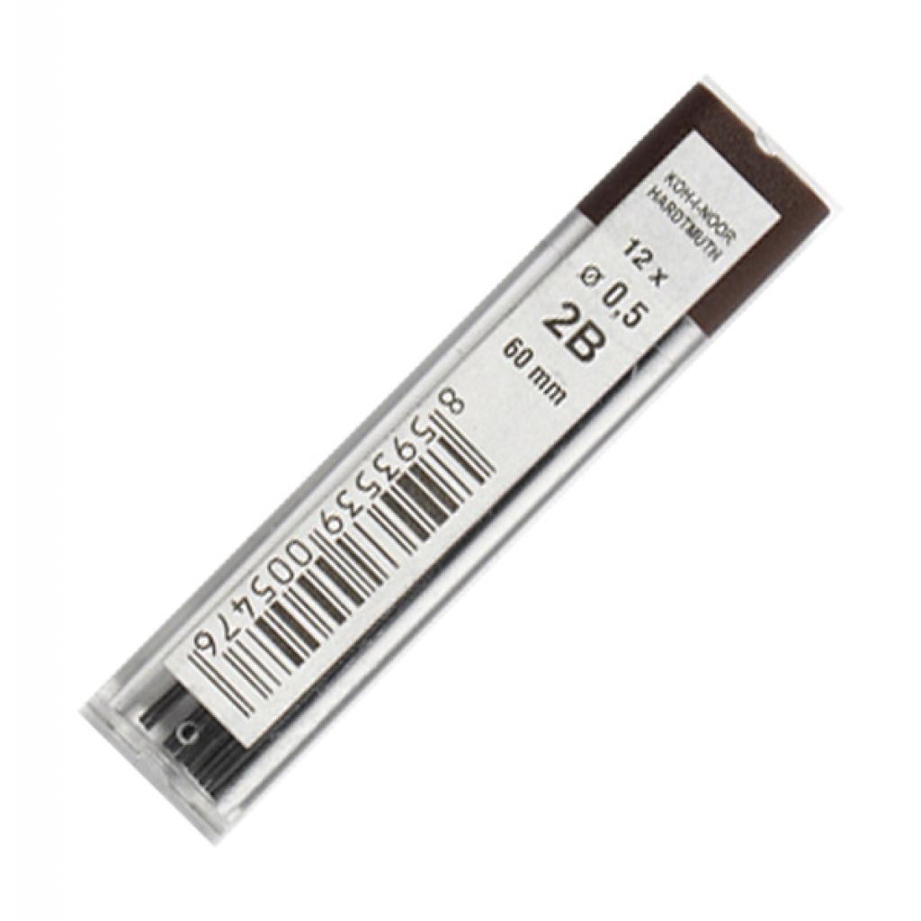 Грифель для механічного олівця Koh-i-Noor 4152.2B 0.5 мм, 12шт (415202B005PK) - зображення 1