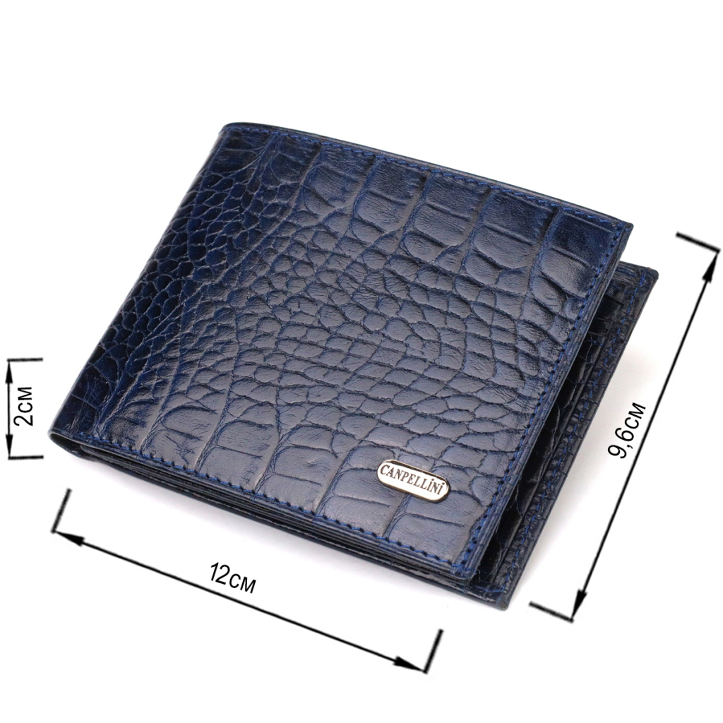 Гаманець Canpellini З натуральної шкіри Синій (21924) - зображення 3