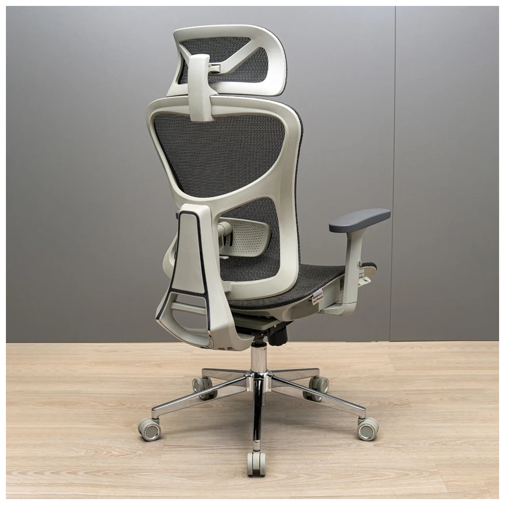 Офісне крісло Richman Ергостар Хром Synchro Сітка Сіре (R00000052542) - зображення 5