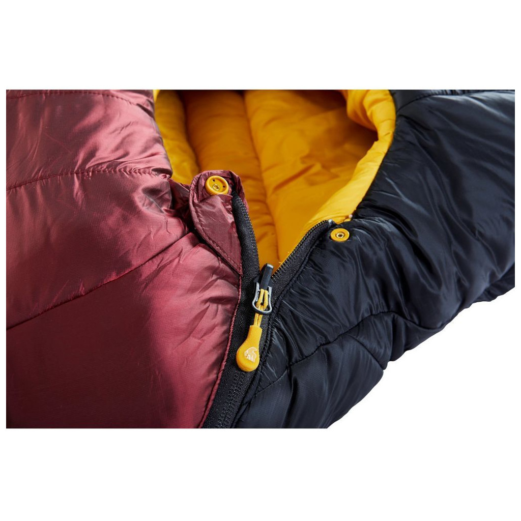 Спальний мішок Nordisk Oscar -10° Mummy Large rio red/mustard yellow/black (032.0001) - зображення 8