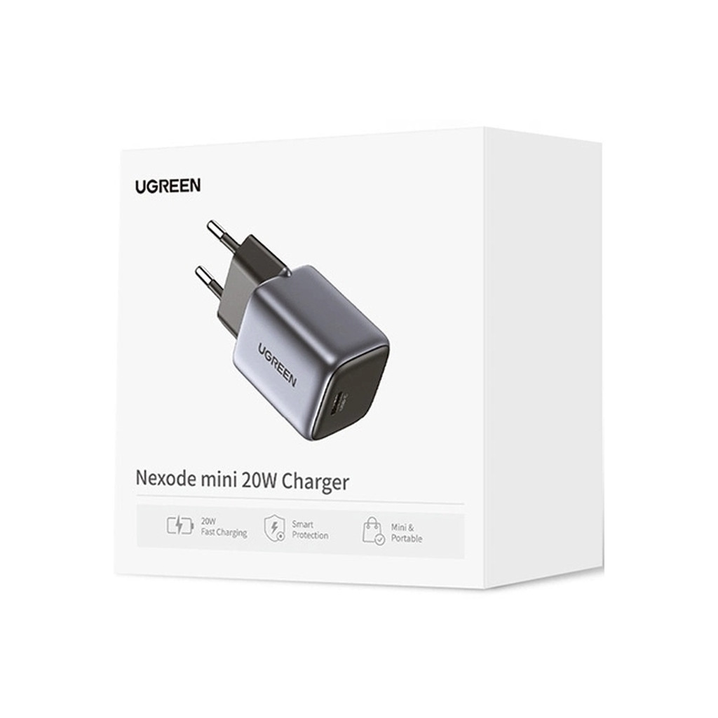 Зарядний пристрій Ugreen Nexode Mini 20W PD GaN Tech Whit ePD3.0 (PD2.0) QC4.0+ (QC4.0/QC3.0/QC2.0) (CD318/15324) - зображення 2