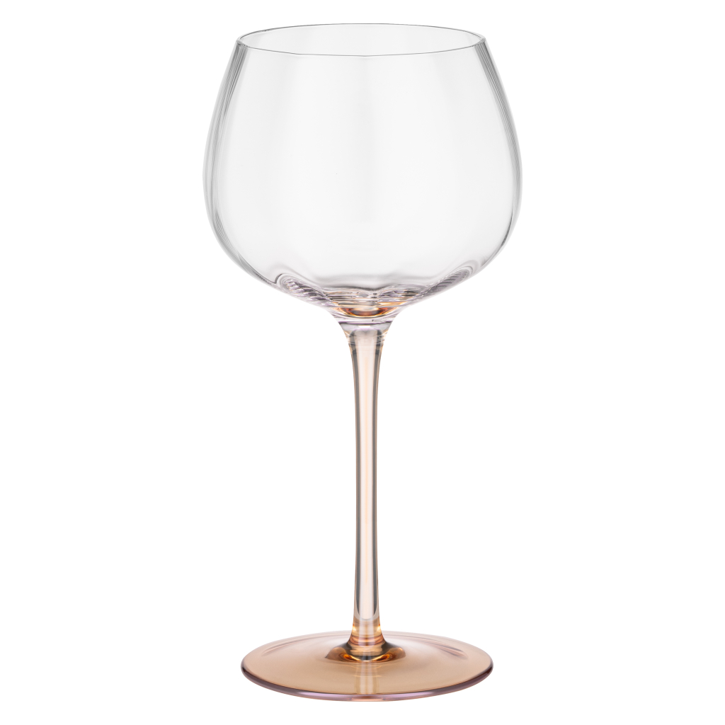 Набір келихів Ardesto Black Mars Amber 420мл, 2шт, скло, прозоро-золотистий (AR2642G) - зображення 1