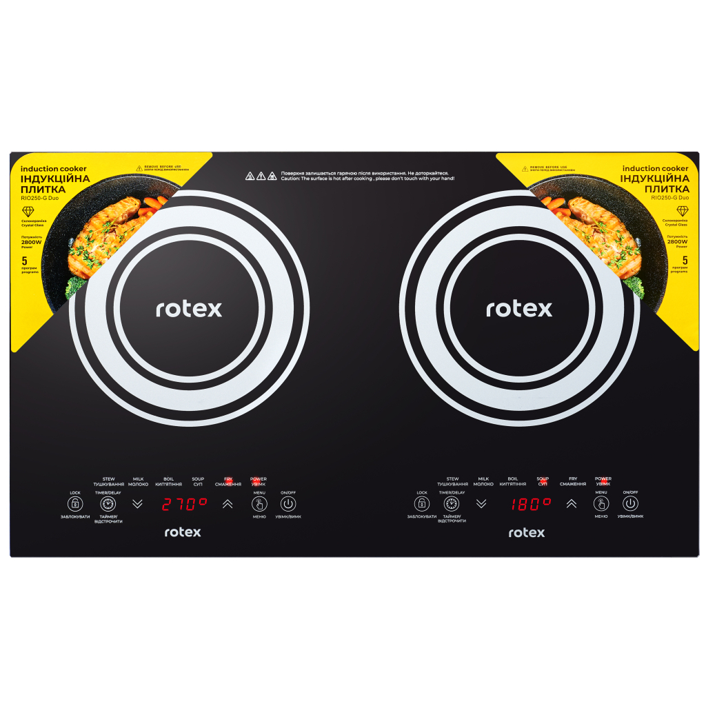 Настільна плита Rotex RIO250-G Duo - зображення 3