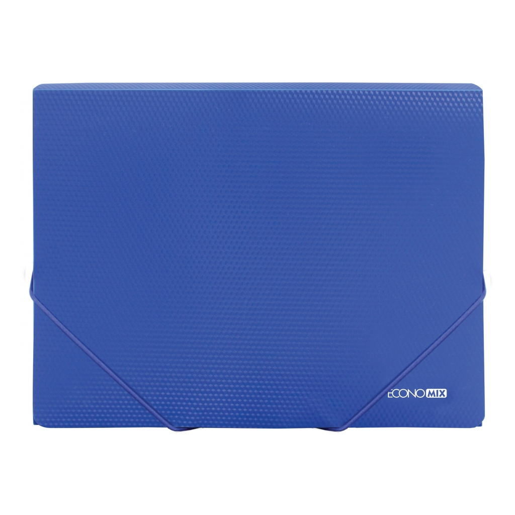Папка на резинках Economix А4 фактура "діамант", синя (E31601-02) - зображення 1