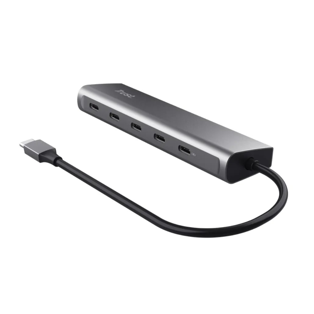 Концентратор Trust USB-C to 5xUSB-C aluminium 0.1m grey (25136_TRUST) - зображення 6