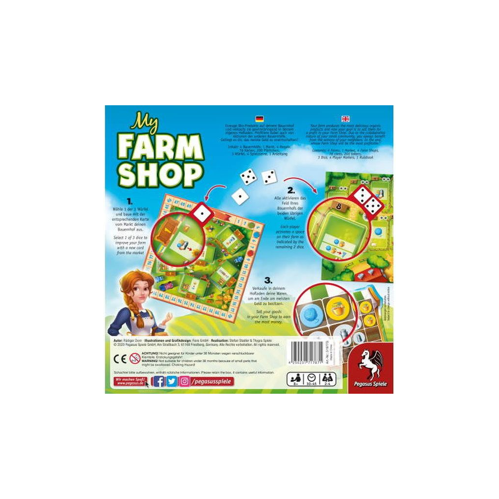 Настільна гра Pegasus Spiele Моя фермерська крамниця (My Farm Shop) англійська (PS094) - зображення 5