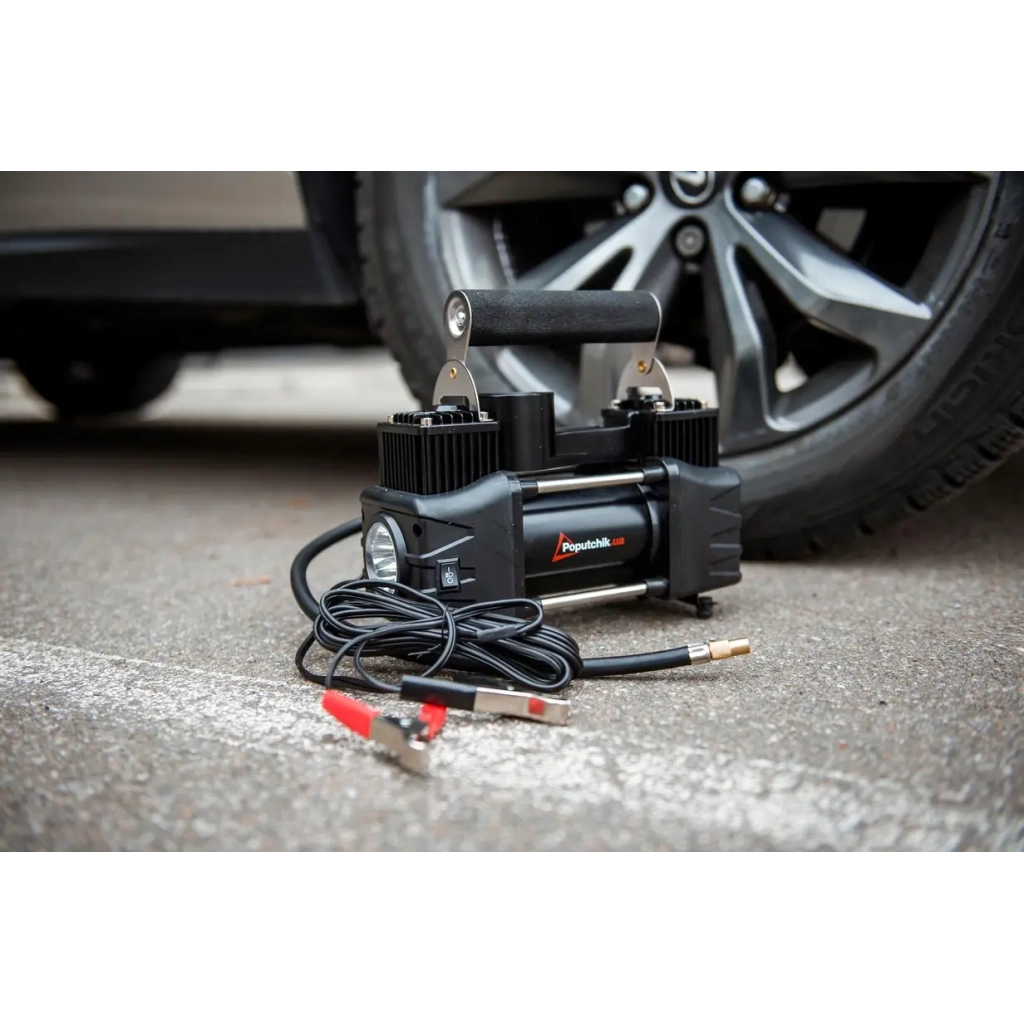 Автомобільний компресор Poputchik 85л/хв, 10 А (13-012-IS-D) - зображення 8