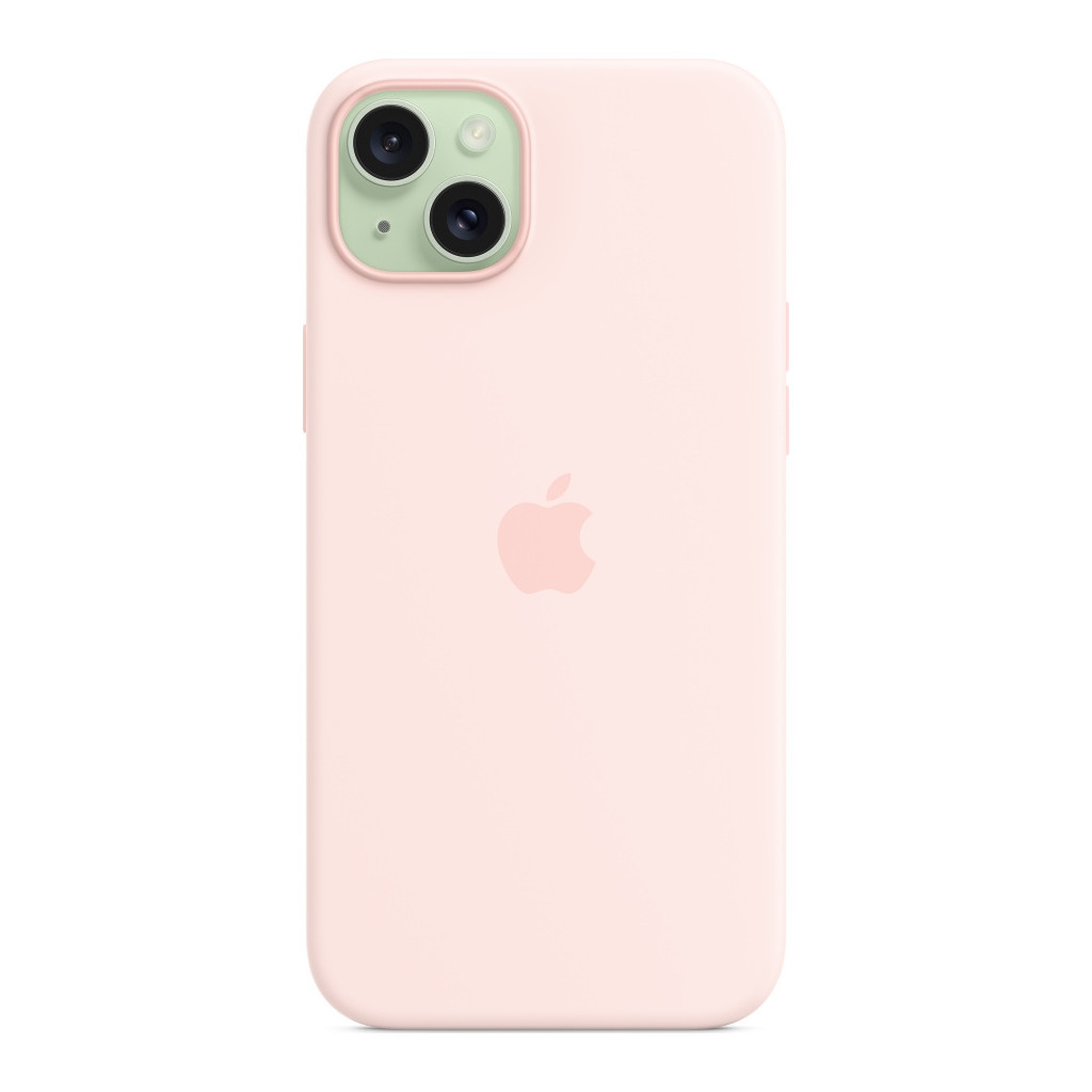 Чохол до мобільного телефона Apple iPhone 15 Plus Silicone Case with MagSafe Light Pink (MT143ZM/A) - зображення 4
