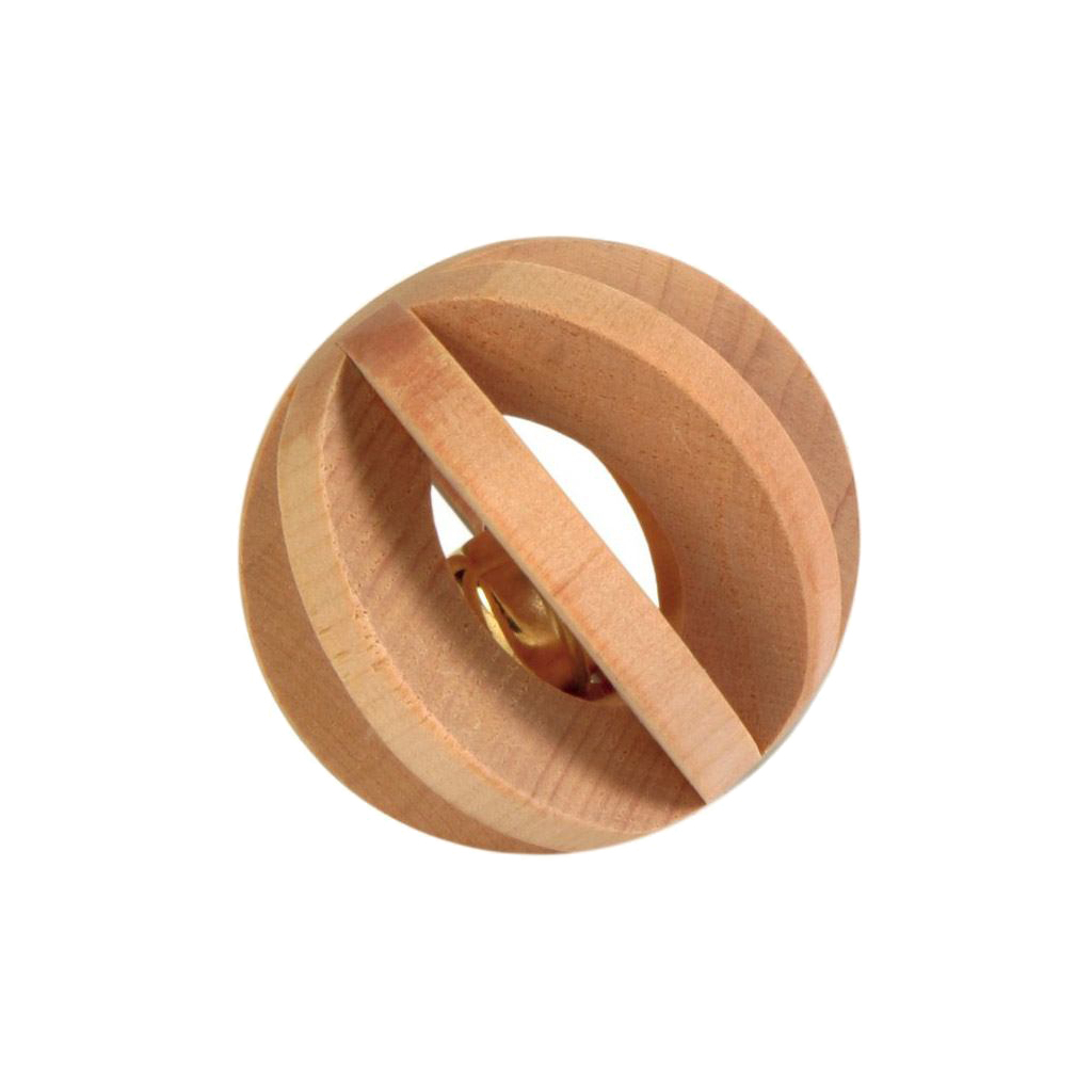 Іграшка для гризунів Trixie Кулька з дзвінком 6 см бежева (4011905061870) - зображення 1