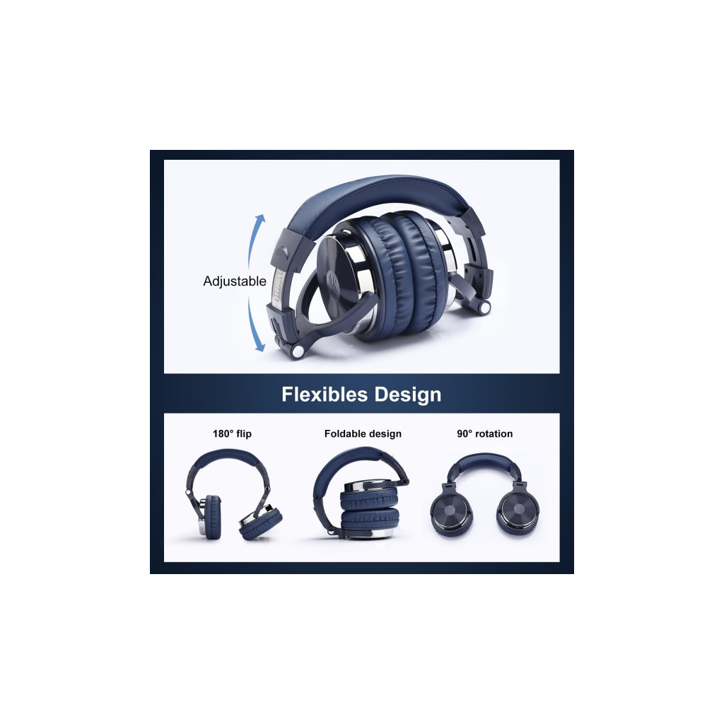 Навушники OneOdio Pro 10 3,5мм/6,35мм Deep Blue (Pro 10 Deep Blue) - зображення 3
