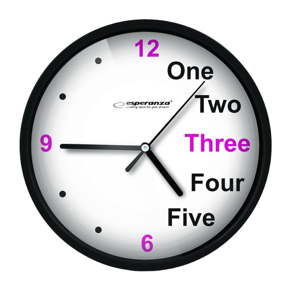 Настінний годинник Esperanza Wall Clock Prague 20 см Black (EHC014K) - зображення 1