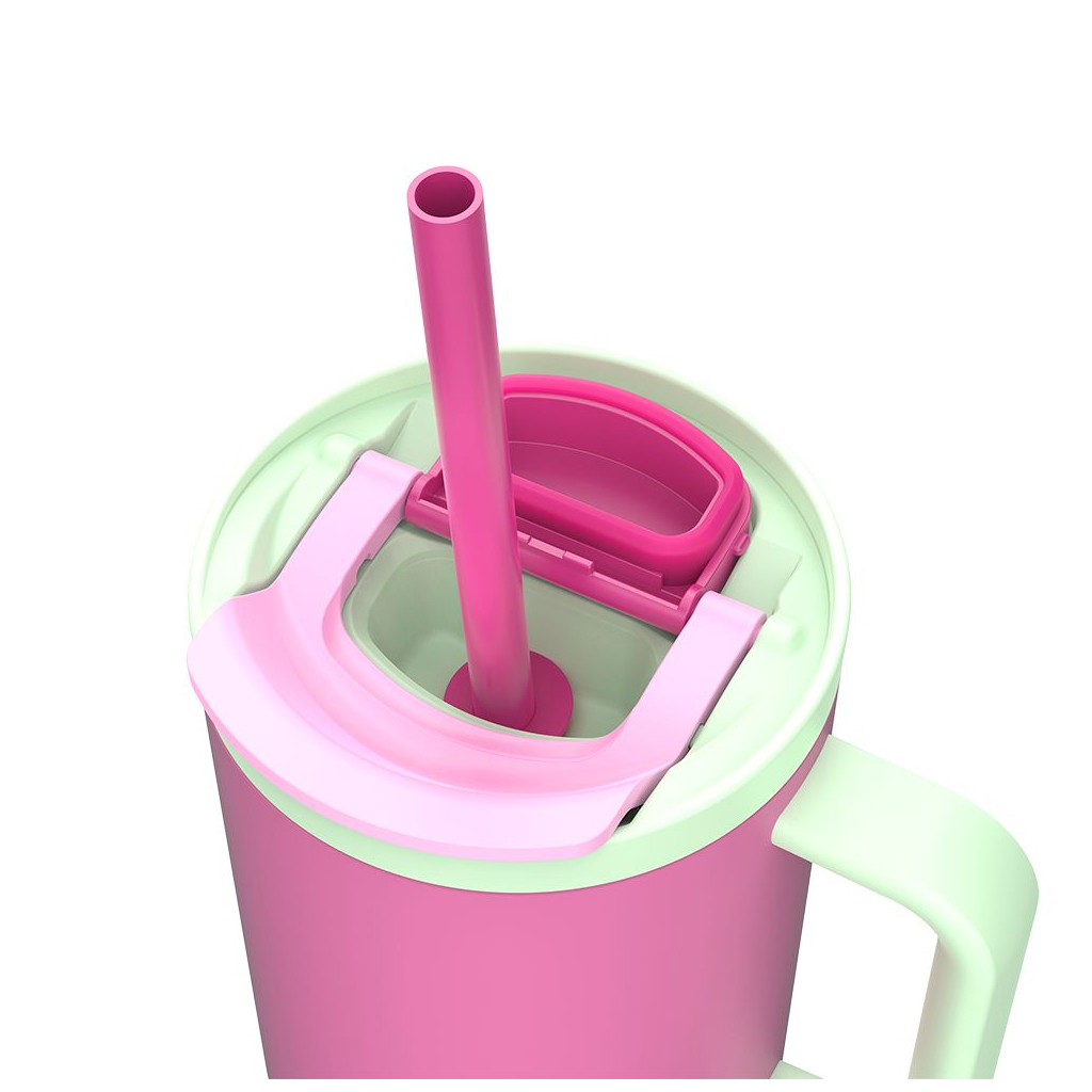 Термокружка Kambukka Rio Bubblegum Mint 950 мл Рожева з м'ятним (11-08004) - изображение 6