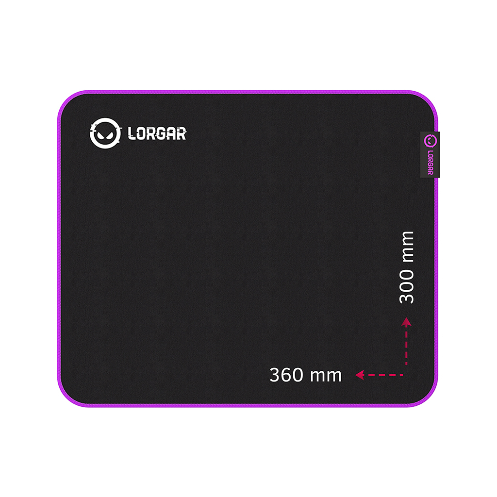 Килимок для мишки Lorgar Main 313 Black/Purple (LRG-GMP313) - изображение 1