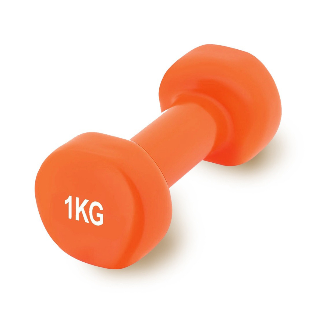 Гантель PowerPlay PP_4103 вінілова 1 кг Помаранчева (PP_4103_1kg) - зображення 1