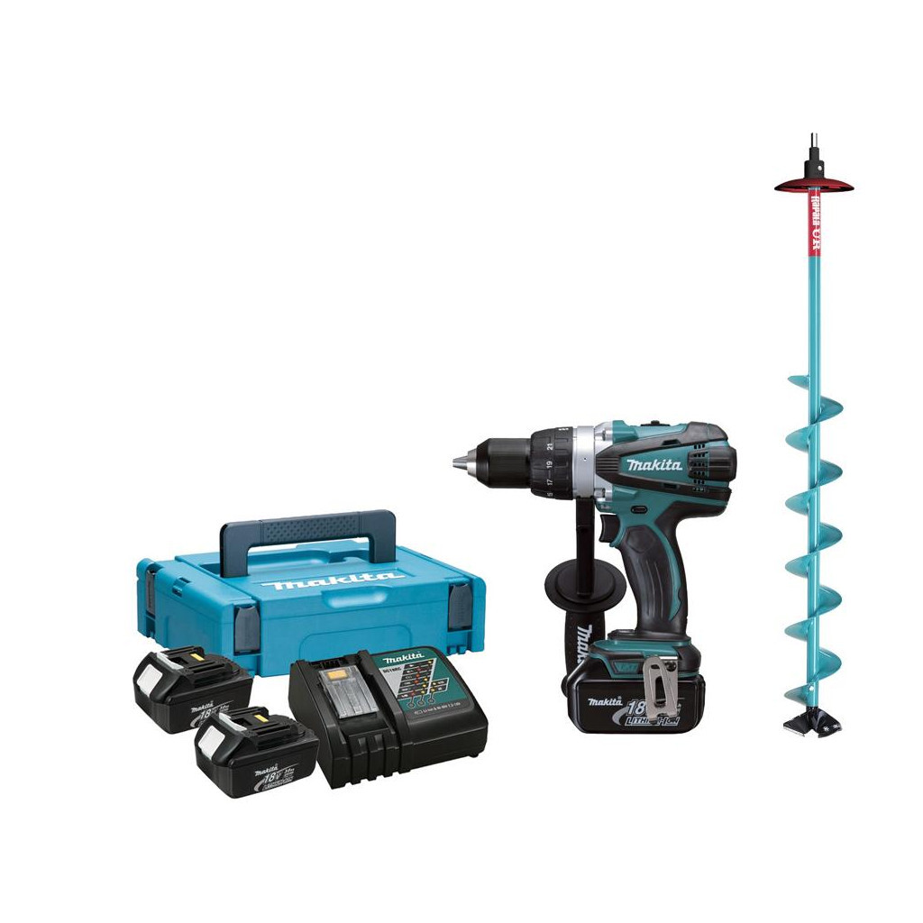 Дриль-шуруповерт Makita + для льоду (DDF458Z196693-0P-81072) - зображення 1