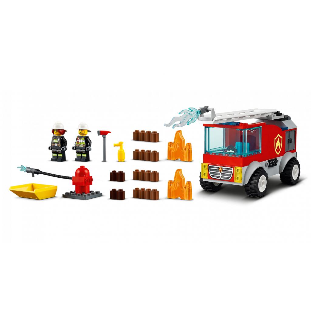 Конструктор LEGO City Fire Пожежна вантажівка з драбиною 88 деталей (60280) - зображення 7