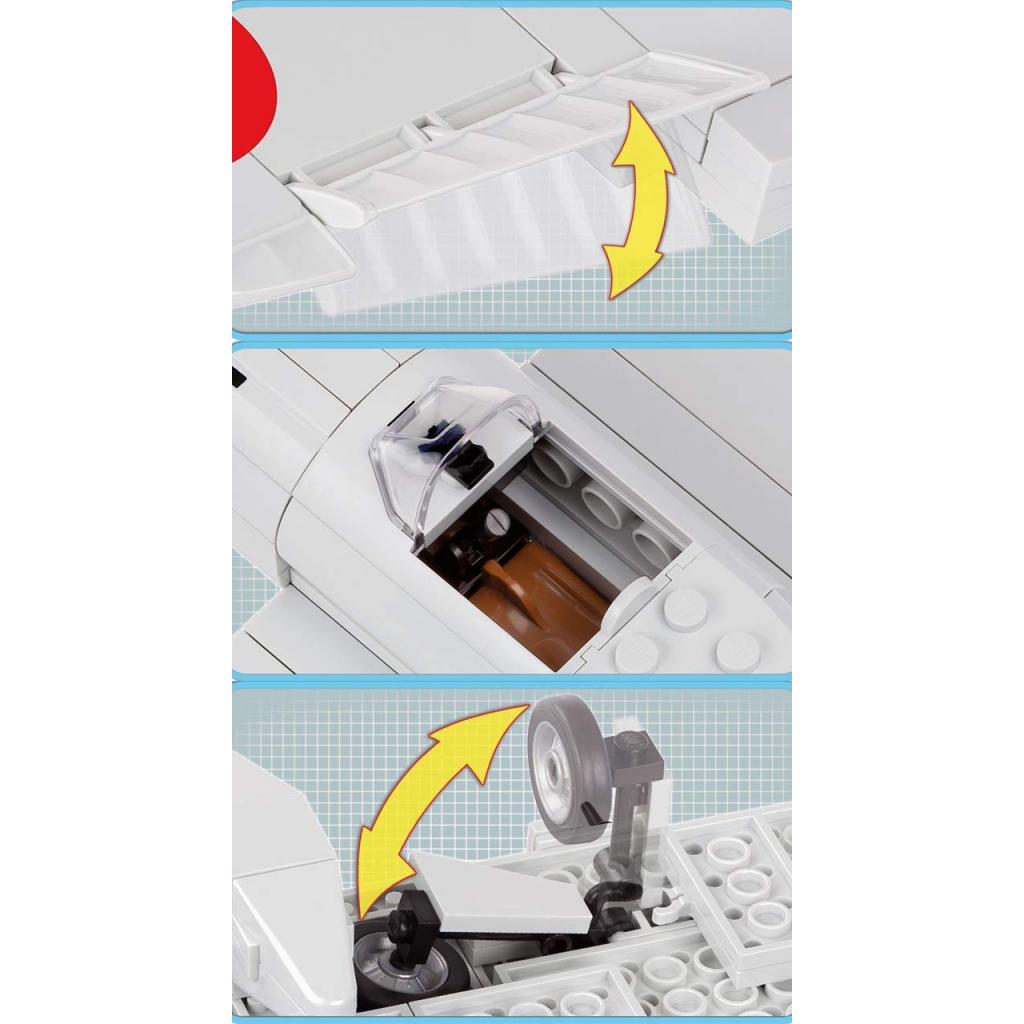 Конструктор Cobi Друга Світова Війна Літак Міцубісі А6М2 Зеро 250 деталей (COBI-5515) - зображення 5