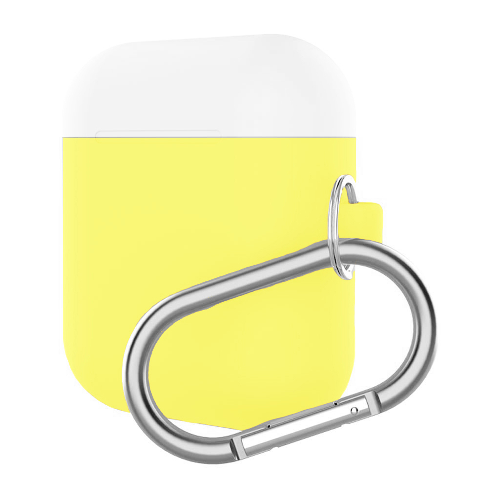 Чохол для навушників Armorstandart Hang Case для Apple AirPods Yellow/White (ARM53767) - зображення 1