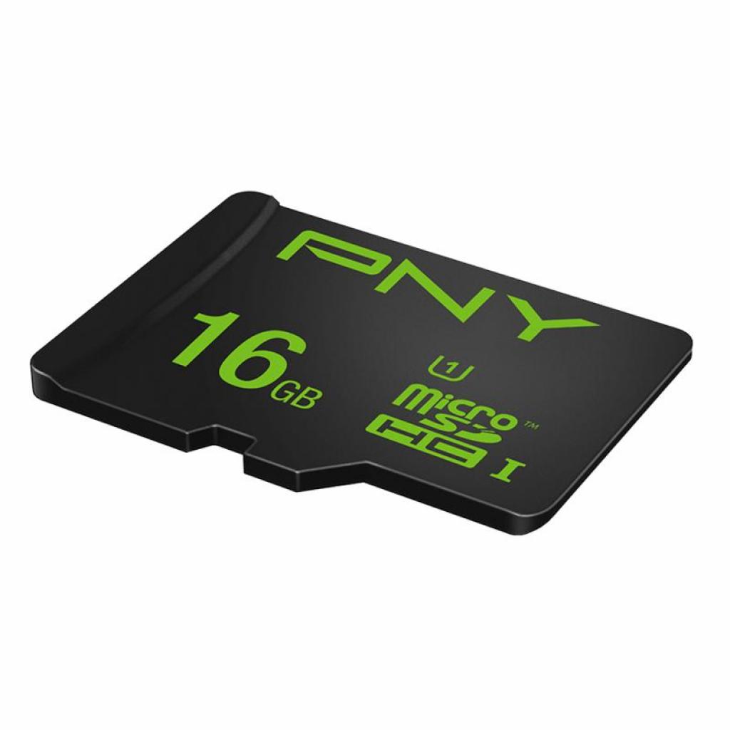 Карта пам'яті PNY flash 16GB microSDHC class 10 (SDU16GPER50-EF) - зображення 3