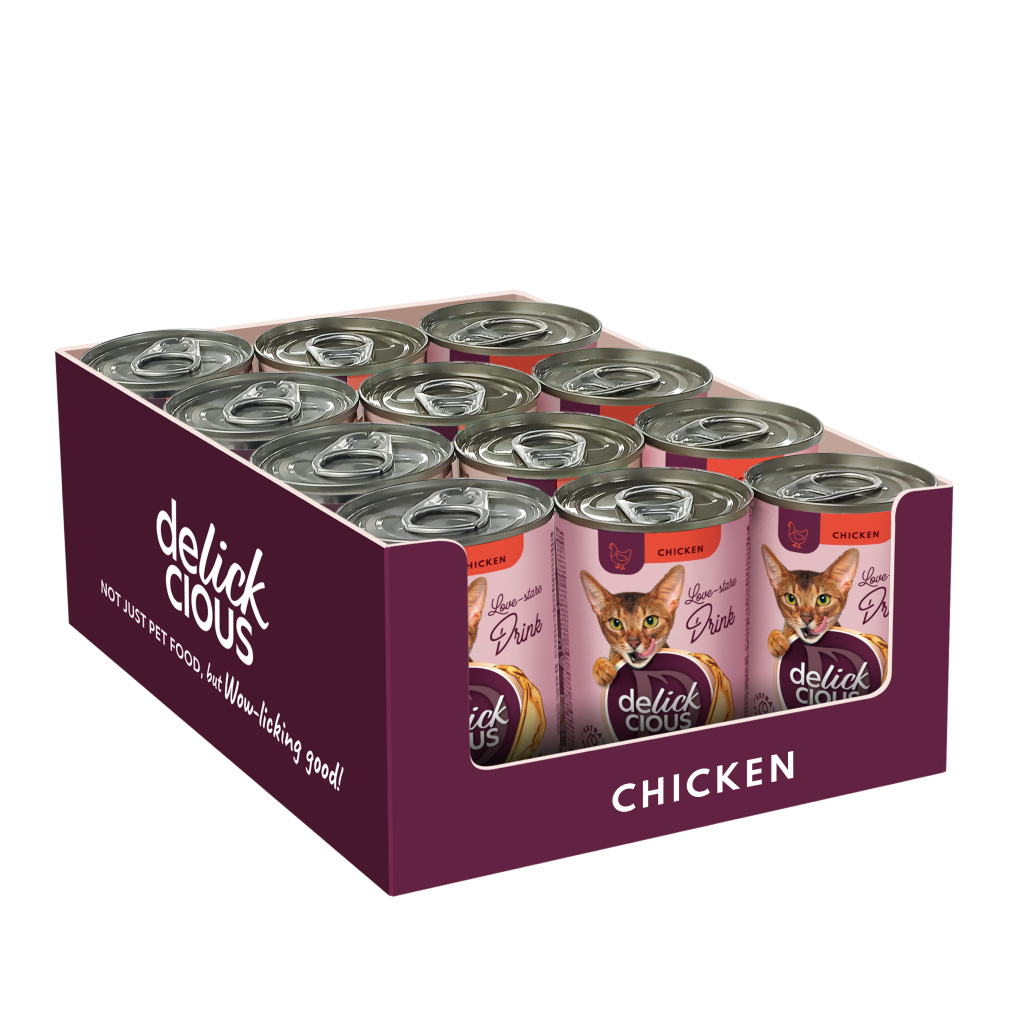 Вологий корм для кішок Delickcious Напій з куркою 140 г (4820269141582) - зображення 2