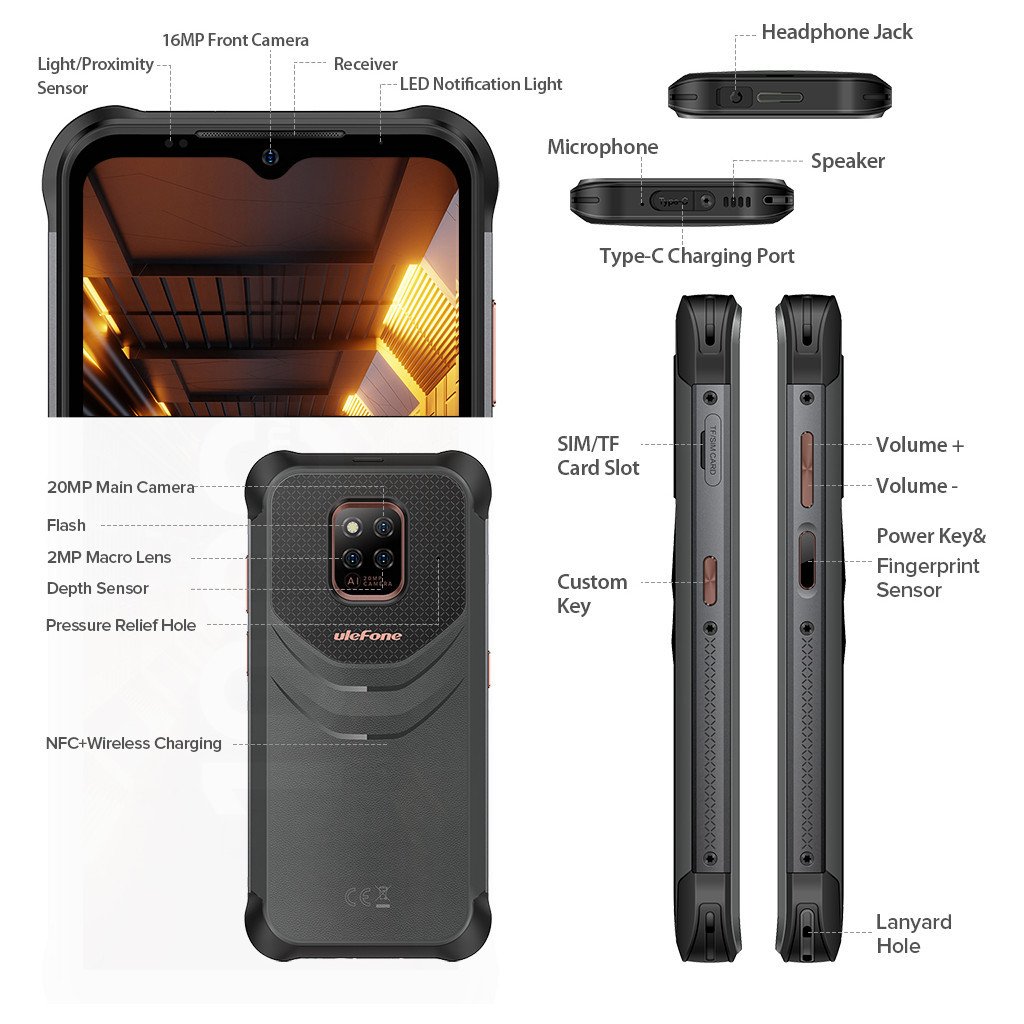 Мобільний телефон Ulefone Power Armor 14 Pro 6/128Gb Black (6937748734673) - зображення 12