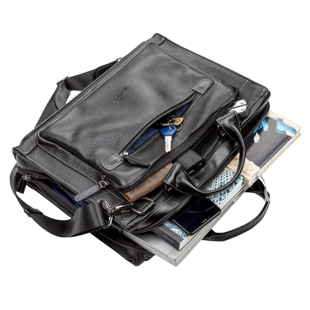 Сумка Shvigel Шкіряна Чорна (11116) - зображення 5