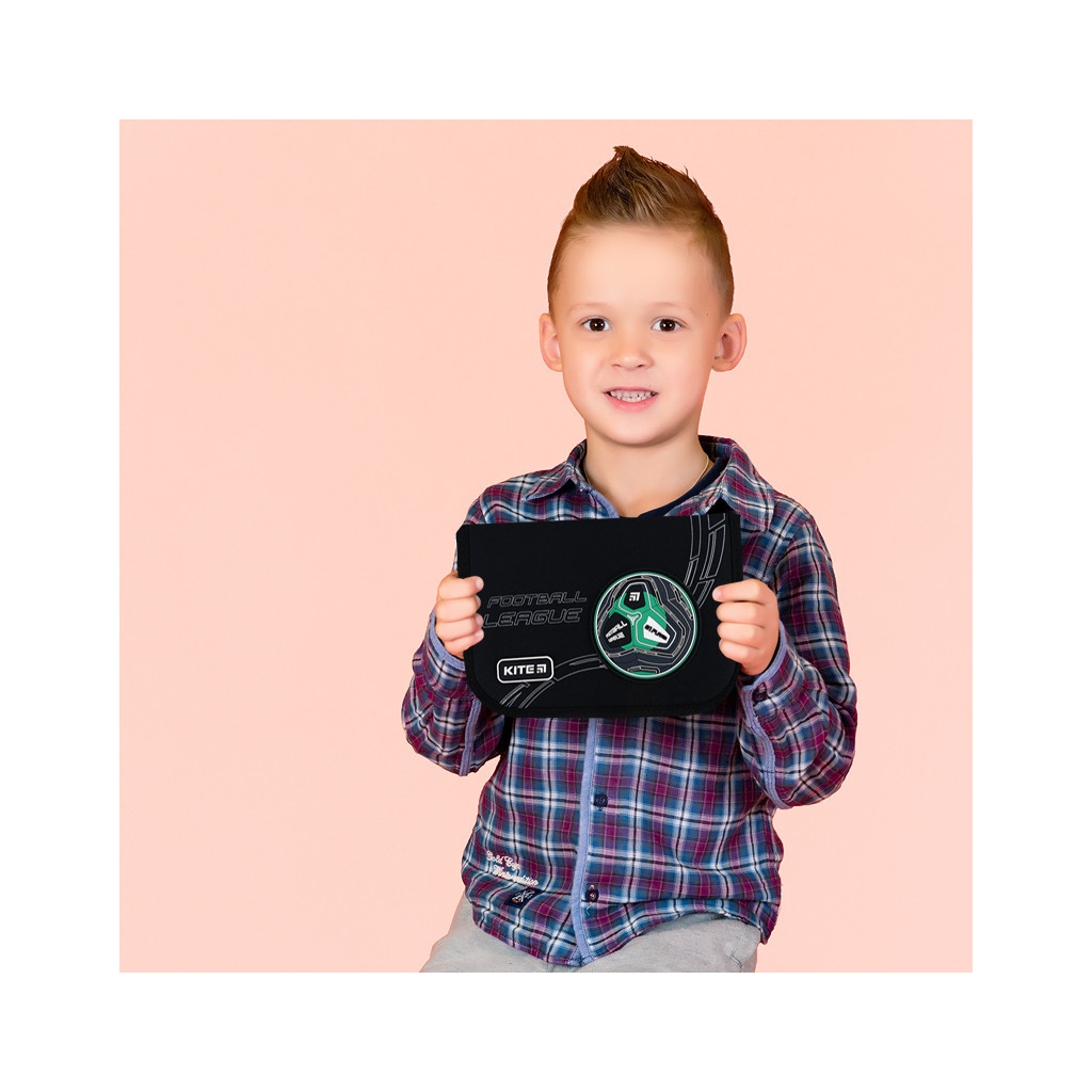 Пенал Kite Football 622, 1 відділення, 2 відвороти (K24-622-6) - зображення 7