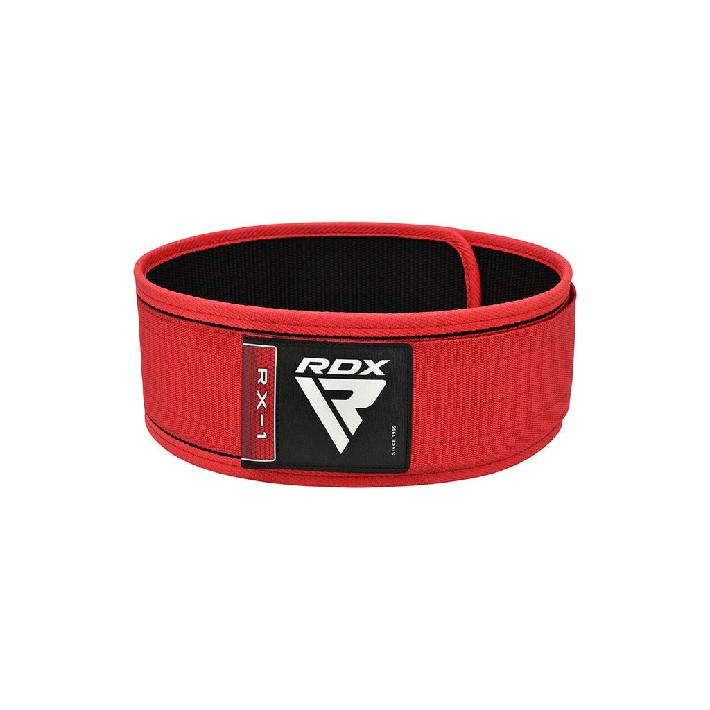 Атлетичний пояс RDX RX1 Weight Lifting Belt Red XL (WBS-RX1R-XL) - зображення 1