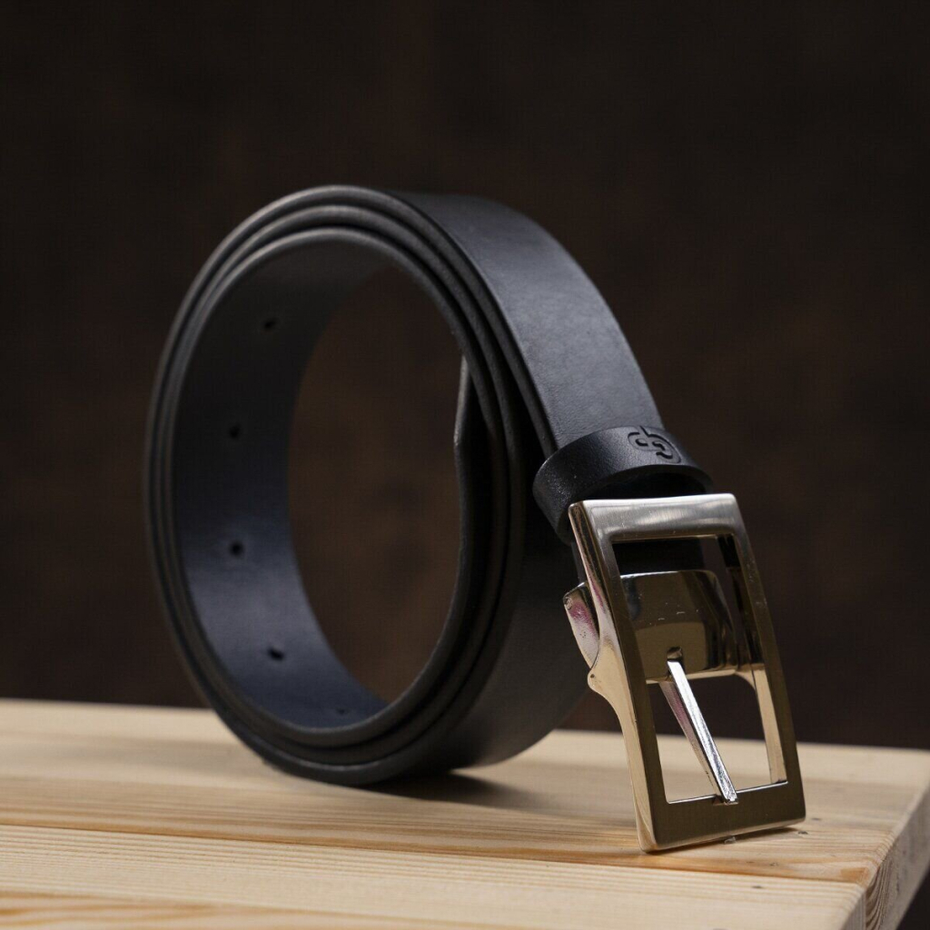 Ремінь Grande Pelle Шкіряний Синій (11058) - зображення 6