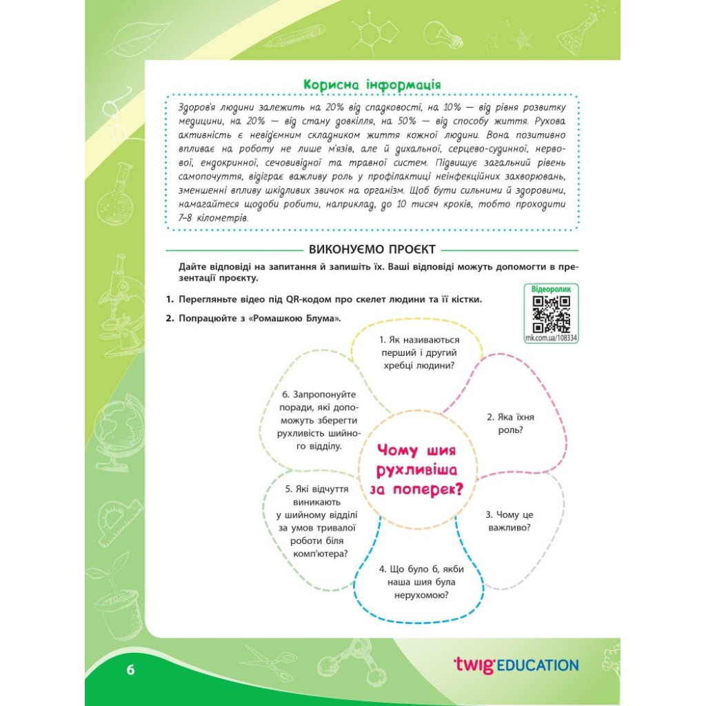 Робочий зошит НУШ Для проєктних робіт із біології. 8 клас - О.В. Демочко, Н.В. Іщенко Ранок (9786170989789) - зображення 5