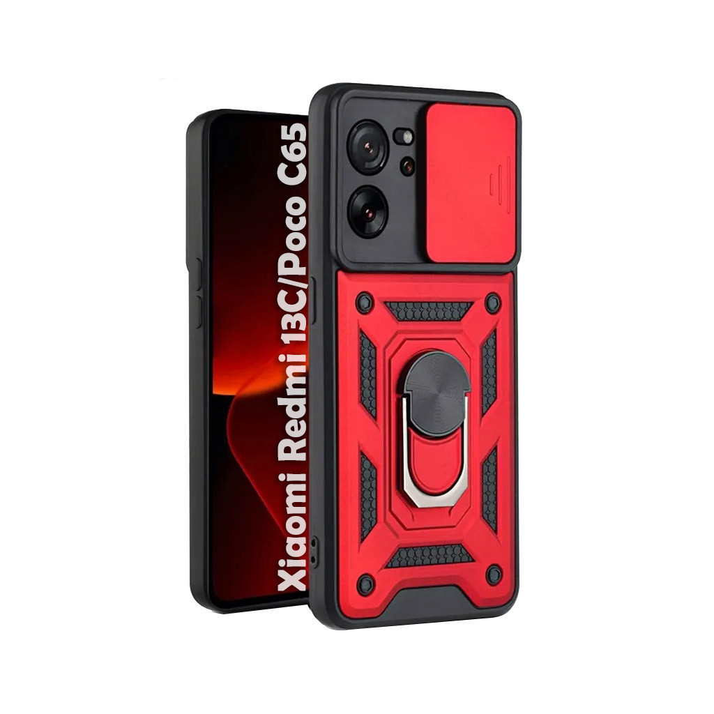 Чохол до мобільного телефона BeCover Military Xiaomi Redmi 13C / Poco C65 Red (710564) - зображення 1