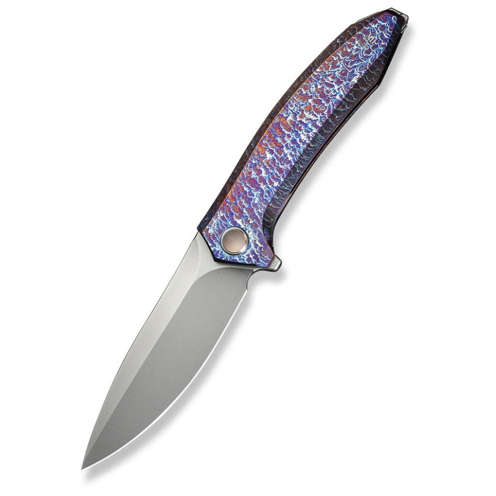 Ніж Weknife Acuminal, Rainbow Titanium, Stonewash (WE23070-4) - зображення 2