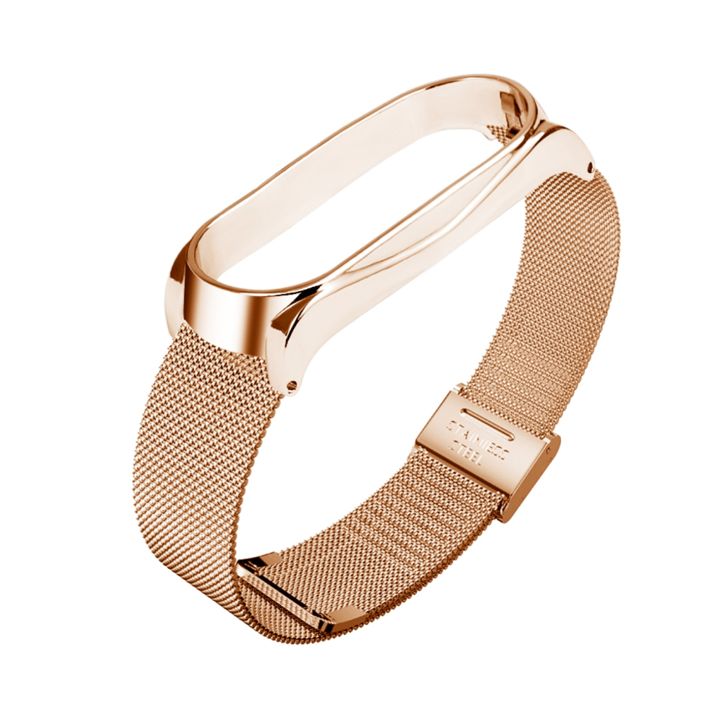 Ремінець до фітнес браслета BeCover Metal для Xiaomi Mi Smart Band 8 Rose Gold (709360) - зображення 5