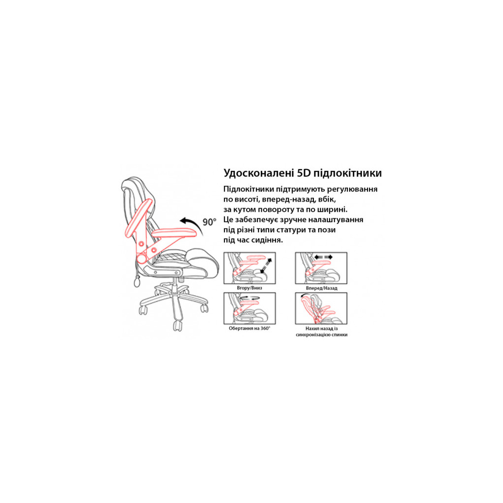 Офісне крісло GT Racer B-5146 Black (B-5146 Fabric Black XL) - зображення 3