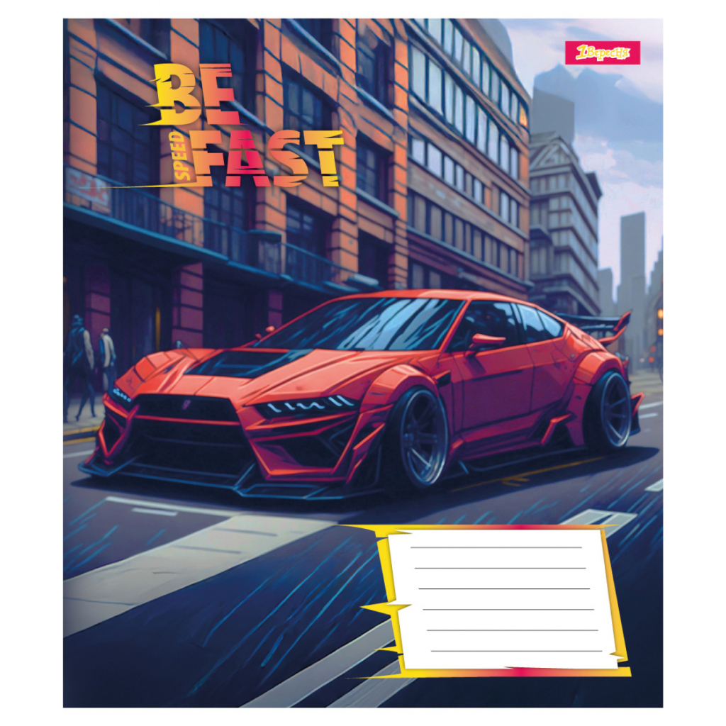 Зошит 1 вересня Be Fast А5 24 аркушів клітинка (768009) - зображення 3