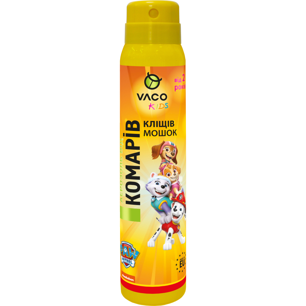 Аерозоль від комах Vaco Paw Patrol Від комарів, кліщів і мошок для дітей від 2 років 100 мл (5901821953658) - зображення 1