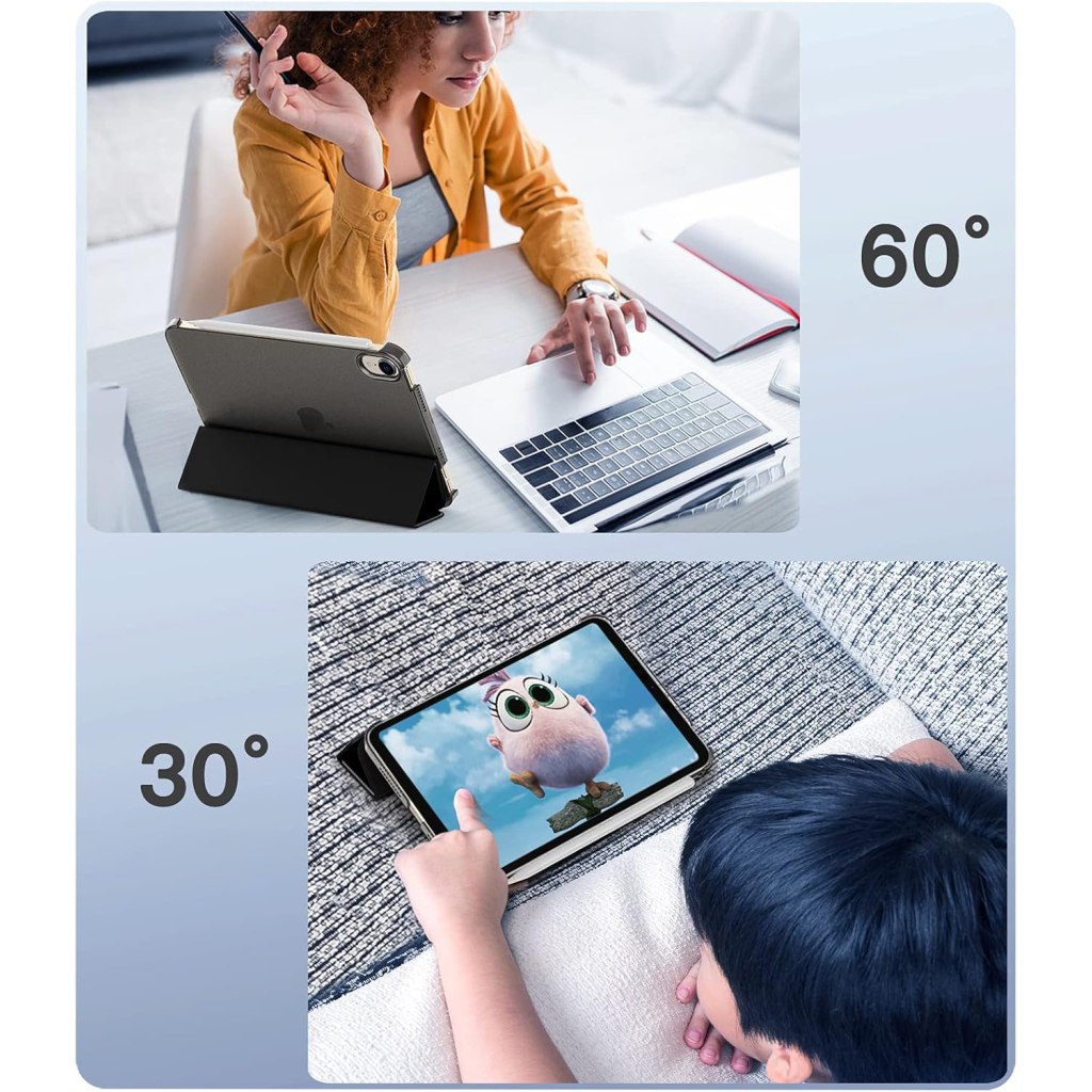 Чохол до планшета BeCover Tri Fold Hard Apple iPad Mini 7 2024 Black (712450) - зображення 7