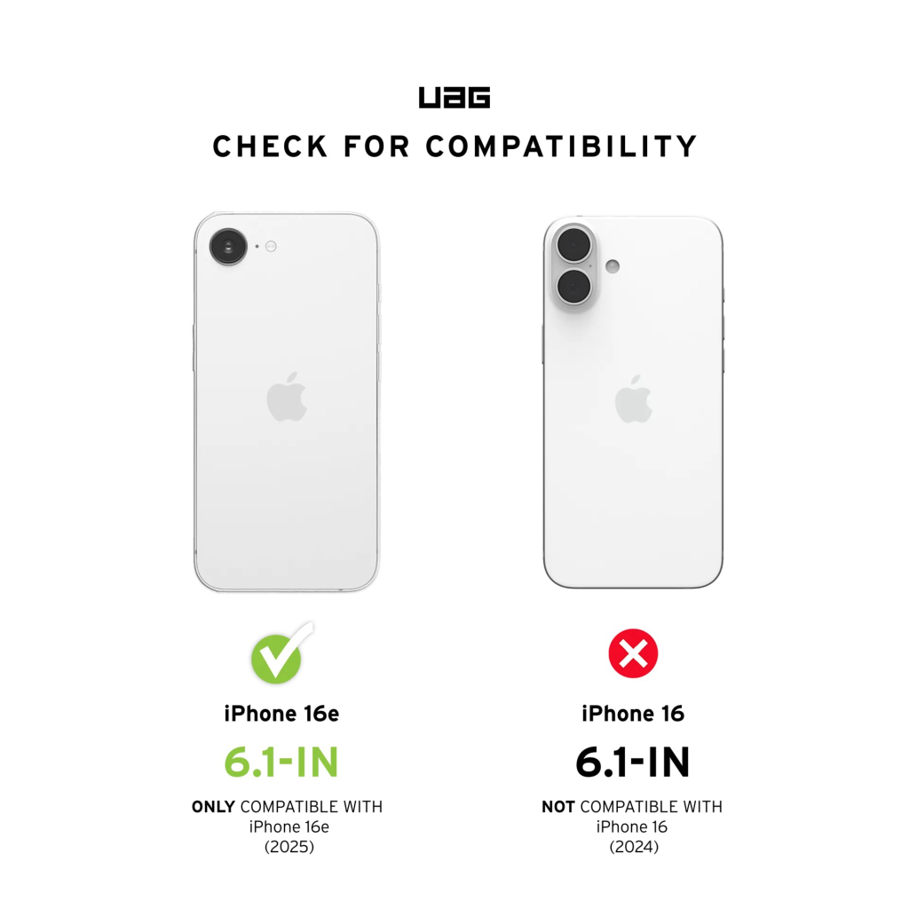 Чохол до мобільного телефона UAG iPhone 16E (4th Gen, 2025), Essential Armor MagSafe, Rose (114496114C4C) - зображення 7