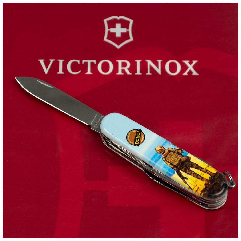 Ніж Victorinox Huntsman Ukraine 3D 91 мм Марка русскій воєнний корабль ВСЬО (1.3713.7_T3120h) - зображення 5
