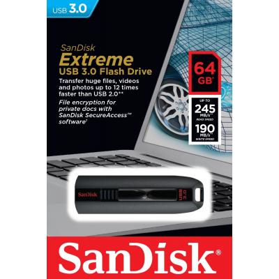 USB флеш накопичувач SanDisk 64GB Extreme USB 3.0 (SDCZ80-064G-G46) - зображення 5