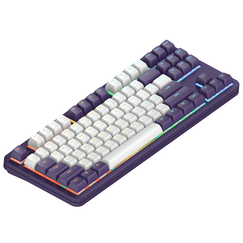 Клавіатура Dark Project ALU87 ABS RGB Mech G3MS Sapphire USB Violet (DPKB_VIOLET_87_ANSI_UA) - зображення 4