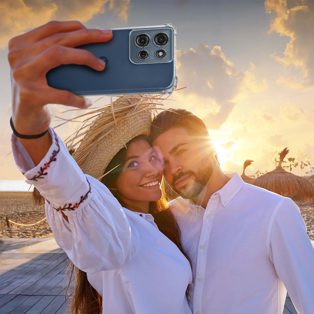 Чохол до мобільного телефона BeCover Anti-Shock Motorola Moto G75 Clear (712781) - зображення 4